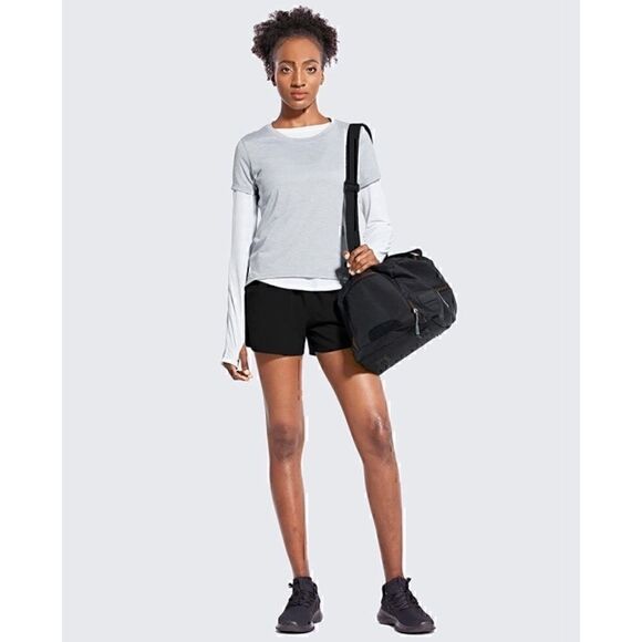 NWT Baleaf Black Lined Running Shorts Small and Medium sizes - Picture 2 of 8